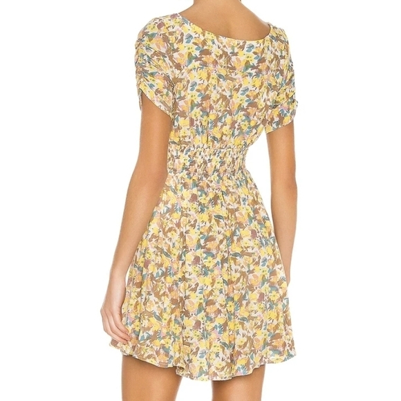 Free PEOPLE forget me not floral mini dress 0 xs - Picture 5 of 16